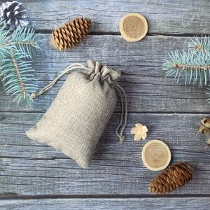 🎁 Burlap Small Bags With Drawstring Bundle Of 12 NWT